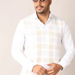 V-Mart Men Checked Sweater Vest-image-55