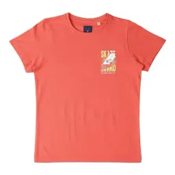 Allen Solly Junior Coral Solid T-Shirt-image-57