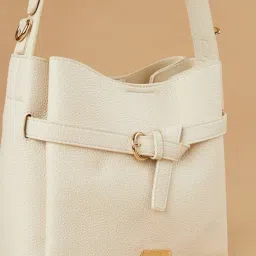 Code by Lifestyle Off White Handbag image 4