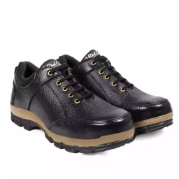 Red Can Steel Toe Safety Shoe Low Ankle Genuine Leather Size UK 8 Black, SGE1169BLK-picture-34