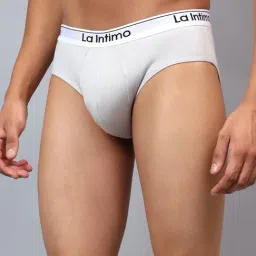 La Intimo Grey Comfort Fit Briefs image 3