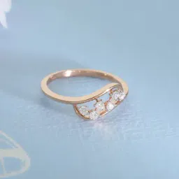 Malabar Gold and Diamonds 18k Rose Diamond Ring for Women-picture-16