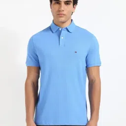 Tommy Hilfiger Blue Spell Cotton Regular Fit Polo T-Shirt-picture-18