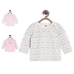 MINIKLUB Girls Multicolor Printed Full Sleeves Top (Pack Of 3)-picture-37