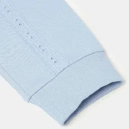 United Colors Of Benetton Blue Cotton Regular Fit Embroidered Trackpants image 4