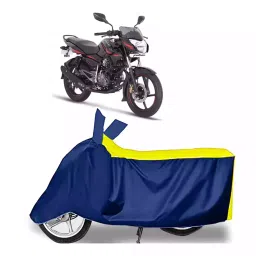 Auto Pearl Bike Cover for Bajaj Pulsar 135 BS6 (Yellow & Blue)-picture-34