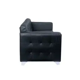 Parin SS LEO 3S 3 Seater Leatherette office Sofa , Black image 3