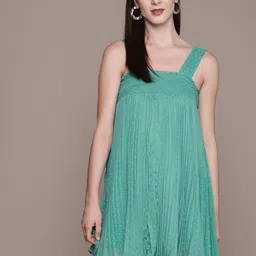 Label Ritu Kumar Chiffon Empire Mini Dress-image-5