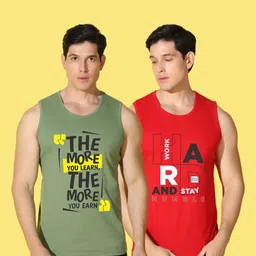 WOOSTRO Men Typography 2 Printed Applique Slim Fit T-shirt image 4