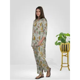 MAYSIXTY Rayon Printed Multi-Color Co-Ord (Set of 2)-picture-11
