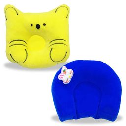 Chinmay Kids Polyester Fibre, Mustard Seeds Animals Baby Pillow Pack of 2  Yellow, Blue-picture-4