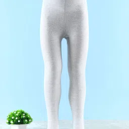 Cute Walk By Babyhug Knit Antibacterial Solid Footed Tights - Grey-picture-15