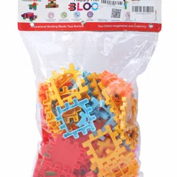 ADKD My House Building Blocks Puzzle & 20 Small White Window Multicolor - 72 Pieces-image-9