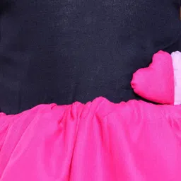 Pink Chick Colourblocked Flutter Sleeve Fit & Flare Dress image 3