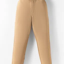 Rikidoos Full Sleeves Textured Shirt & Pant With Suspender & Bow Set - Coffee & Beige image 4