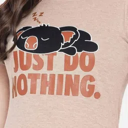 Dreambe Women Pack of 3 Graphic Printed Round Neck Cotton T-shirts image 2