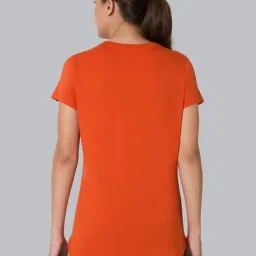 Van Heusen Orange Printed T-Shirt image 2
