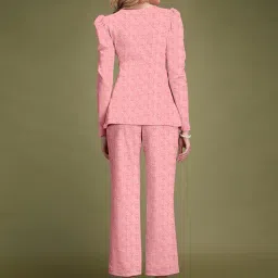 SELVIA Pink & White Printed Co-ord Set image 2