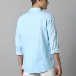 Louis Philippe Jeans Blue Slim Fit Shirt image 2