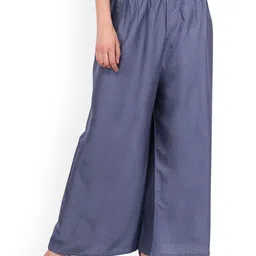 MIXFIT Women High-Rise Cotton Wide Leg Trousers-image-25