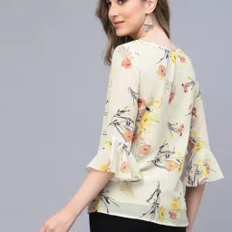 SELVIA Multicolor Floral Print Top image 2