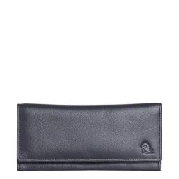Kara Black Solid Bi-Fold Wallet for Women-picture-29