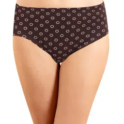 IN CARE Brown & Navy Cotton Printed Hipster Panties - Pack Of 3 image 2