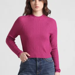 Only Fuchsia Slim Fit Pullover image 2