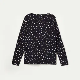 Fame Forever by Lifestyle Kids Navy Cotton Printed Full Sleeves T-Shirt image 2