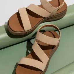 Inc.5 Women's Beige Ankle Strap Wedges-picture-29