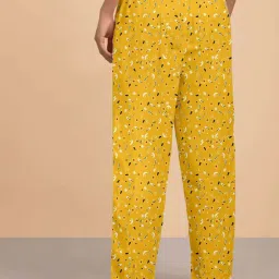 Lyra Mustard Printed Pyjamas image 2