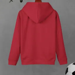 HELLCAT Kids Maroon & Navy Color Block Full Sleeves Sweatshirt image 2