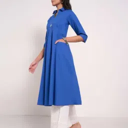Rangmanch by Pantaloons Blue Kurta image 3