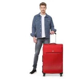 Roncato Crosslite Rosso Solid Soft Large Trolley Bag -30 cm image 2