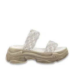 Catwalk Women's Silver Casual Wedges image 2