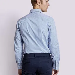 Bruun & Stengade Blue Slim Fit Striped Shirt image 2