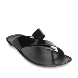 Metro Men's Black Thong Sandals image 2