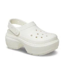 Crocs Men's Stomp White Back Strap Clogs image 2