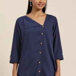 Qurvii Navy Regular Fit Shirt-picture-32