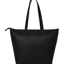 Lavie Liz Dolly Black Textured Large Tote Handbag image 2