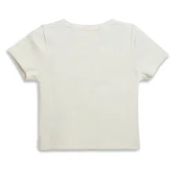 Calvin Klein Jeans Kids Ivory Logo Regular Fit T-Shirt image 2