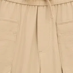 Blue Giraffe Boys Beige Pure Cotton Trackpants image 3