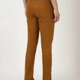 Peter England Casuals Brown Cotton Slim Fit Jeans image 2