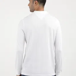 Tommy Hilfiger White Cotton Slim Fit Polo T-Shirt image 2