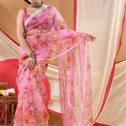 DESH BIDESH Floral Organza Saree-picture-24