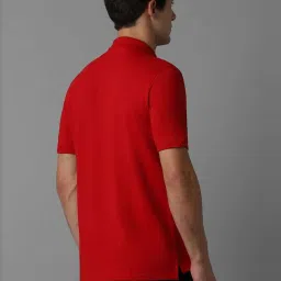 Louis Philippe Red Regular Fit Polo T-Shirt image 2