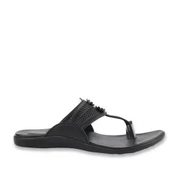 MediFeet Women's Black Kolhapuri Sandals image 2