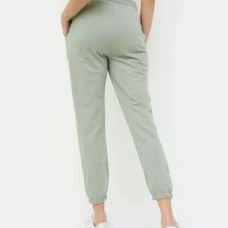 Fame Forever by Lifestyle Sage Green Cotton Joggers image 2