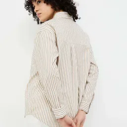 Ginger by Lifestyle Beige Cotton Printed Shirt image 2