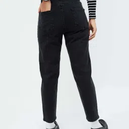 Ginger by Lifestyle Black Cotton Mid Rise Jeans image 2